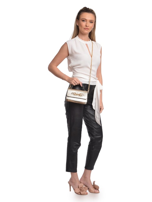 Isabella Rhea Gold Rindsledertasche - Image 5