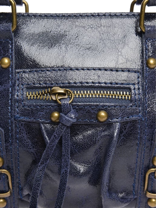 Roberta M Blau Rindsledertasche - Image 3