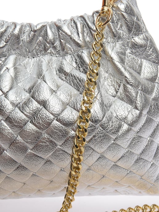 Anna Luchini Silber Rindsledertasche - Image 3