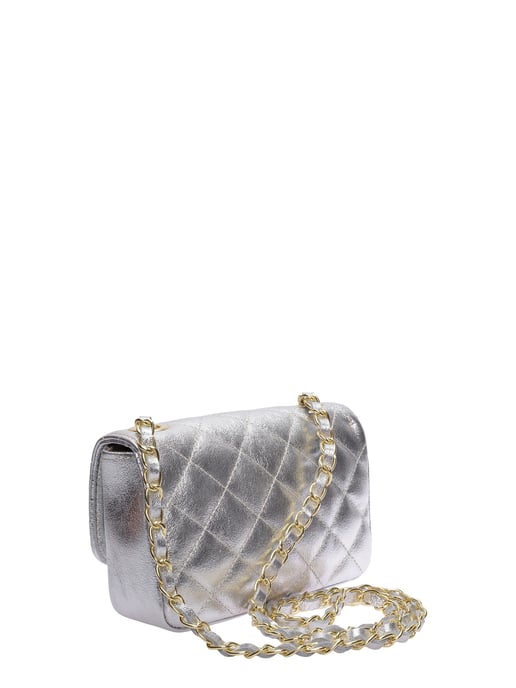 Luisa Vannini Silber Rindsledertasche - Image 2