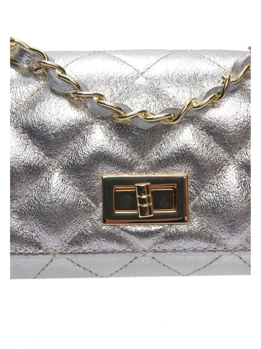 Luisa Vannini Silber Rindsledertasche - Image 3