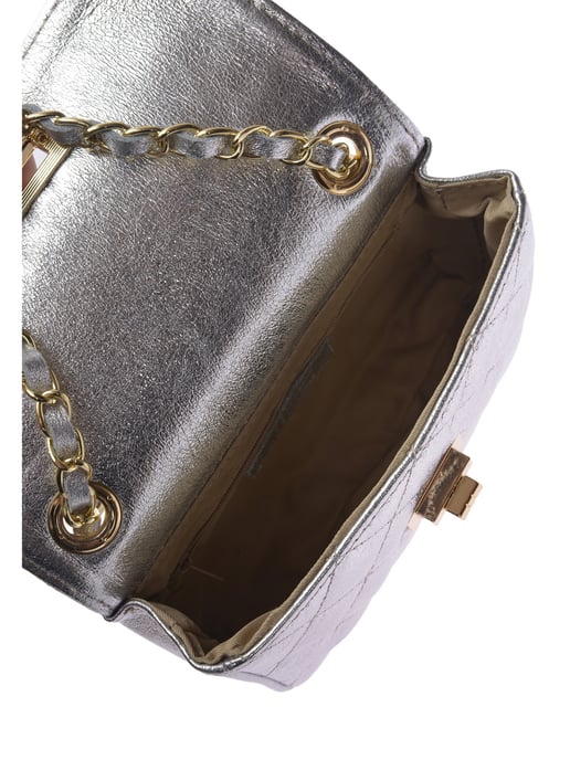 Luisa Vannini Silber Rindsledertasche - Image 4