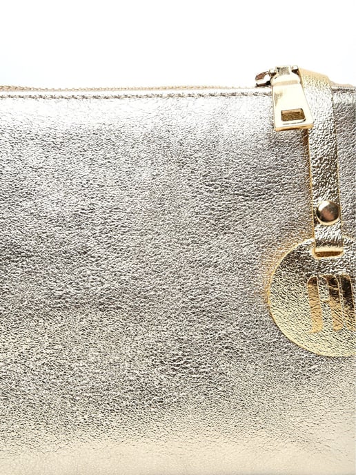 Anna Luchini Gold Rindsledertasche - Image 3