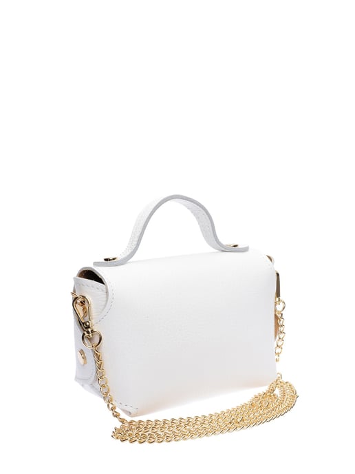Anna Luchini Weiß Rindsledertasche - Image 2