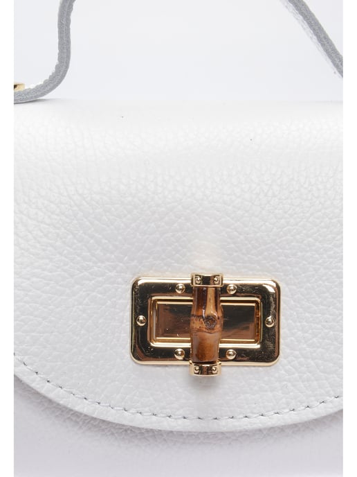 Anna Luchini Weiß Rindsledertasche - Image 3