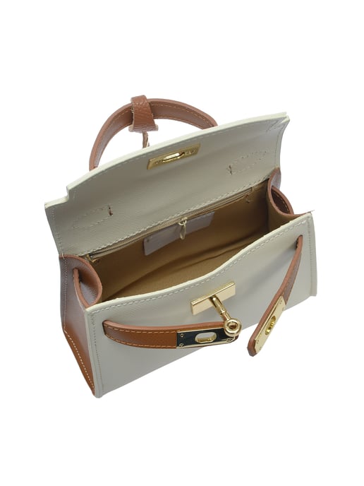 Isabella Rhea Zweifarbig Rindsledertasche - Image 4