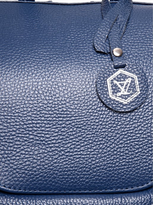 Luisa Vannini Blau Rindsledertasche - Image 3
