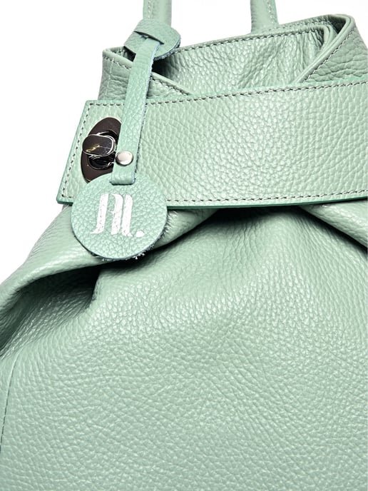 Anna Luchini Grün Rindsledertasche - Image 3