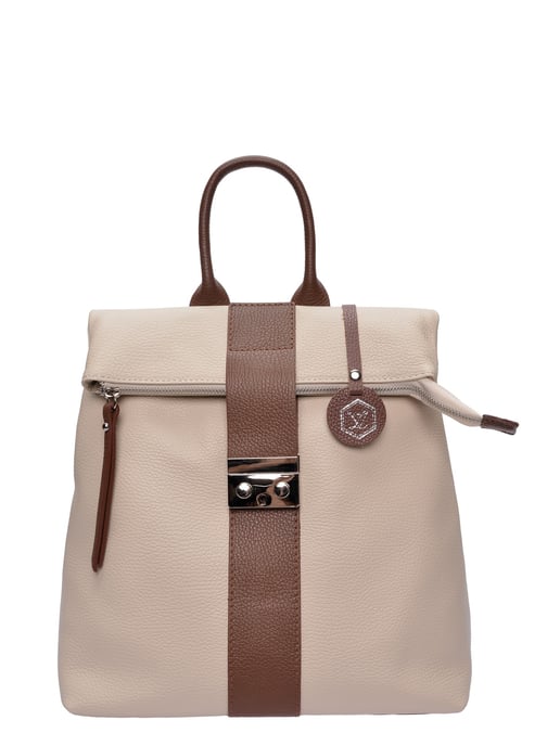 Luisa Vannini Zweifarbig Rindsledertasche - Image 1