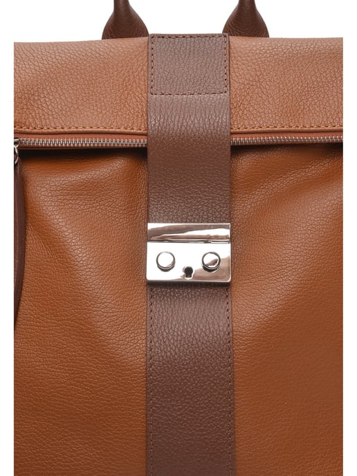 Luisa Vannini Zweifarbig Rindsledertasche - Image 3