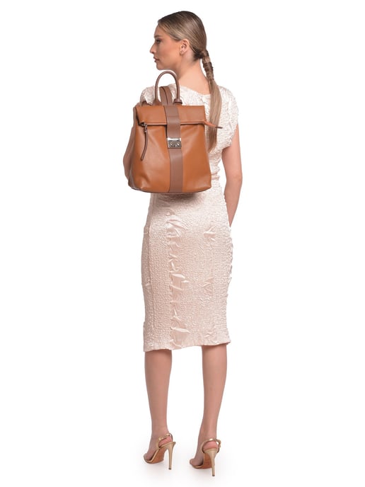 Luisa Vannini Zweifarbig Rindsledertasche - Image 5