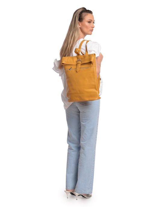 Isabella Rhea Senf Rindsledertasche - Image 5