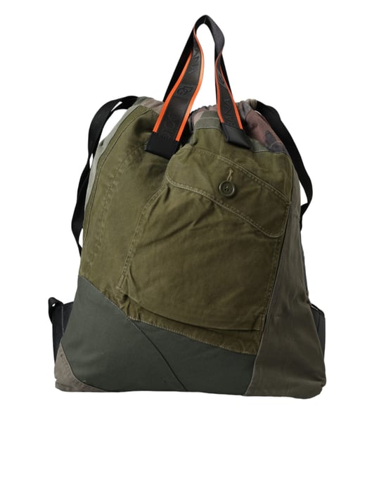 Dolce & Gabbana Militärgrüner Patchwork Rucksack Tasche - Image 4