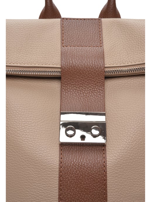 Luisa Vannini Zweifarbig Rindsledertasche - Image 3