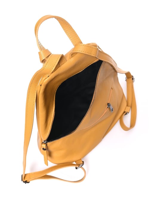 Luisa Vannini Senf Rindsledertasche - Image 3