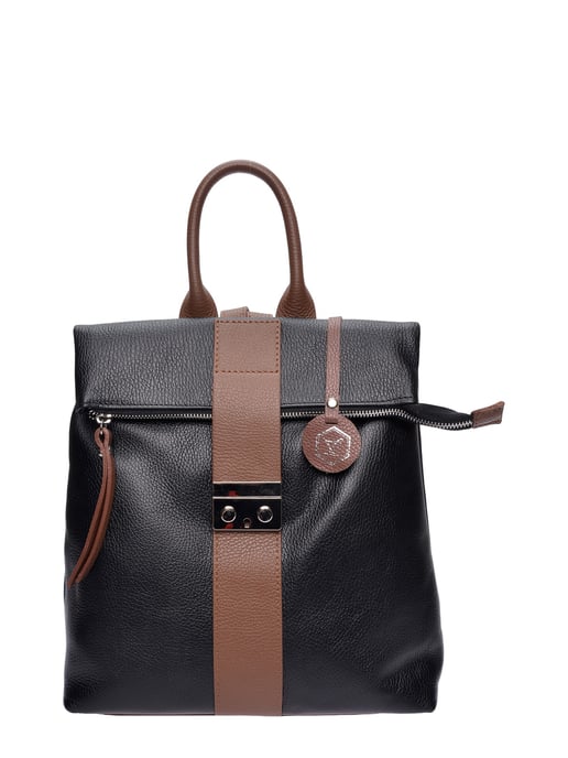 Luisa Vannini Zweifarbig Rindsledertasche - Image 1