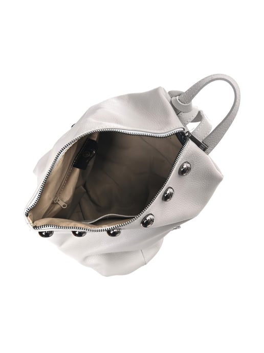 Luisa Vannini Grau Rindsledertasche - Image 4