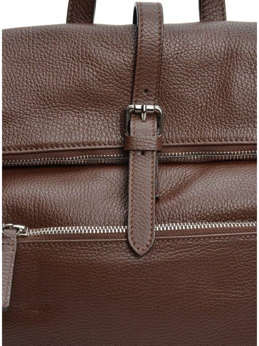 Anna Luchini Schokolade Rindsledertasche - Image 3
