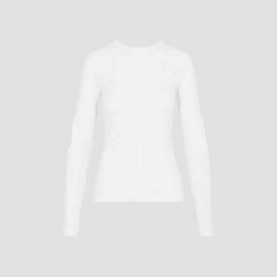 Weißes Stretch-Nylon-Top - Image 1