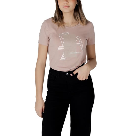 EA7 Emporio Armani Pinkes Baumwoll-T-Shirt - Image 5