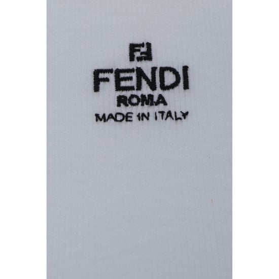 Fendi Weißes Baumwoll-T-Shirt - Image 3