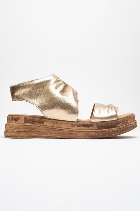 Lunas Leder Side-Zip Flach Absatz Sandale - Image 6