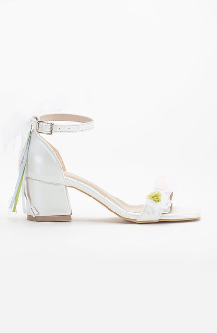 Grazia Lace Block Absatz Bridal Sandalen - Image 2