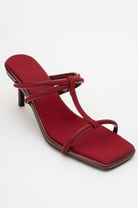 Mocha Riemen Absatz Sandale - Image 3