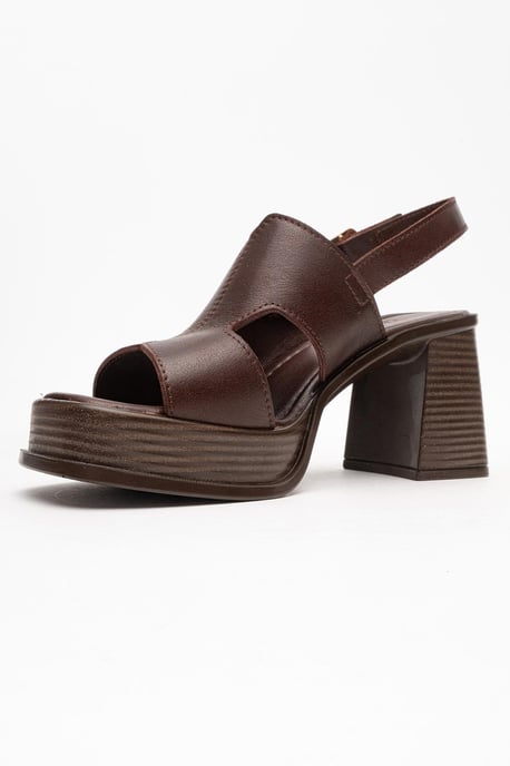 Zennia Leder Plateau Sandale (Women) - Image 4