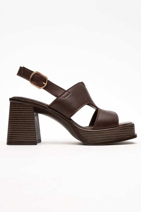 Zennia Leder Plateau Sandale (Women) - Image 6
