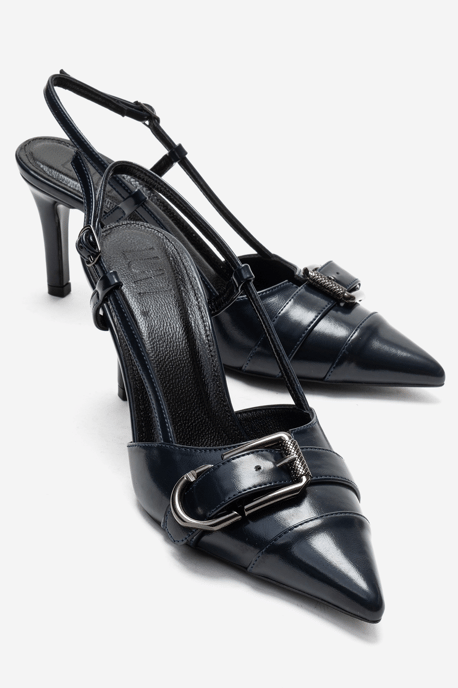 Noen Schnalle Spitzer Zehenbereich Stiletto Pumps - Image 2