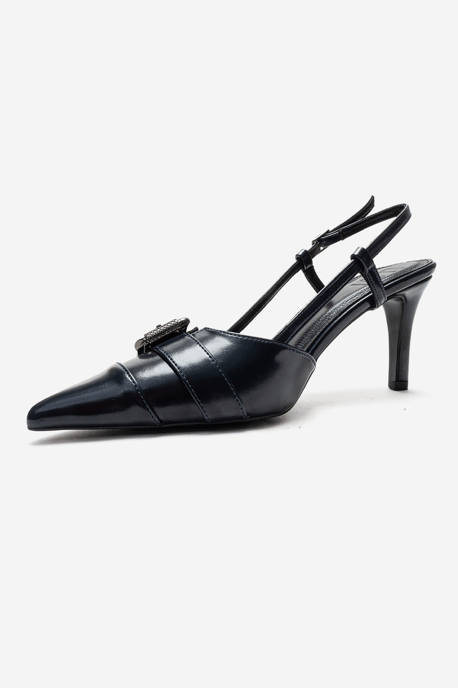 Noen Schnalle Spitzer Zehenbereich Stiletto Pumps - Image 6