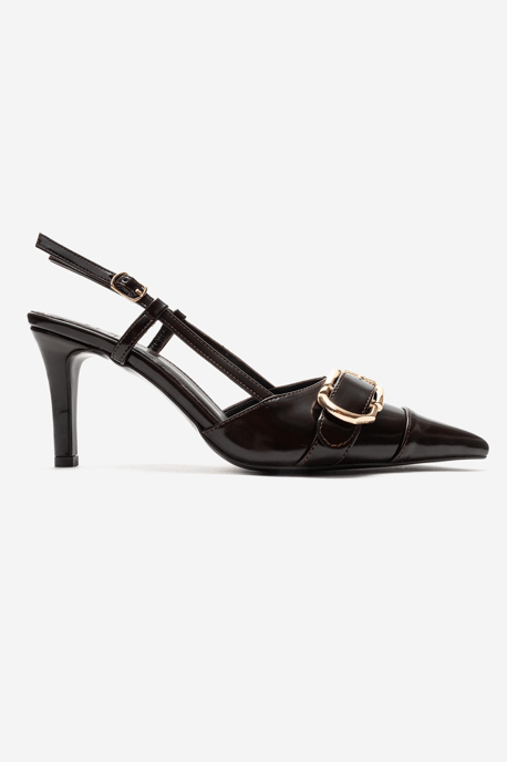 Noen Schnalle Spitzer Zehenbereich Stiletto Pumps - Image 4