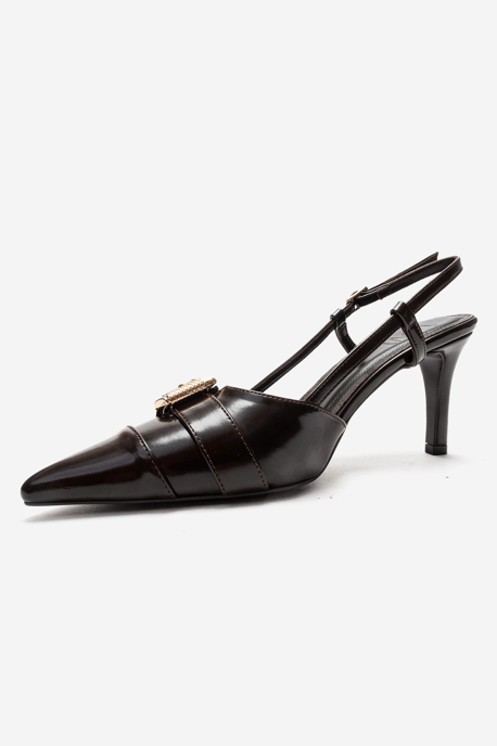 Noen Schnalle Spitzer Zehenbereich Stiletto Pumps - Image 6
