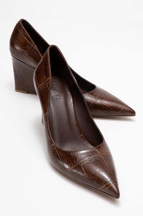 Puera Spitzer Zehenbereich Keilabsatz Pumps (Damen) - Image 2