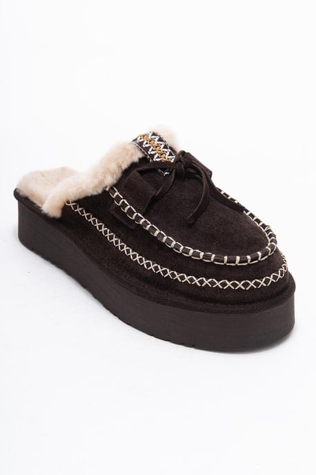Yalina Leder-Platform-Mokassin-Slipper - Image 1