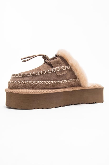 Yalina Leder-Platform-Mokassin-Hausschuhe - Image 4