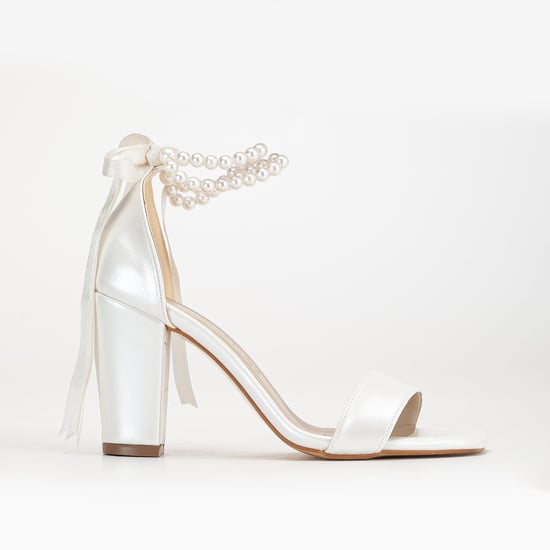 Melissa Block Absätze Sandalen with Pearls - Image 1