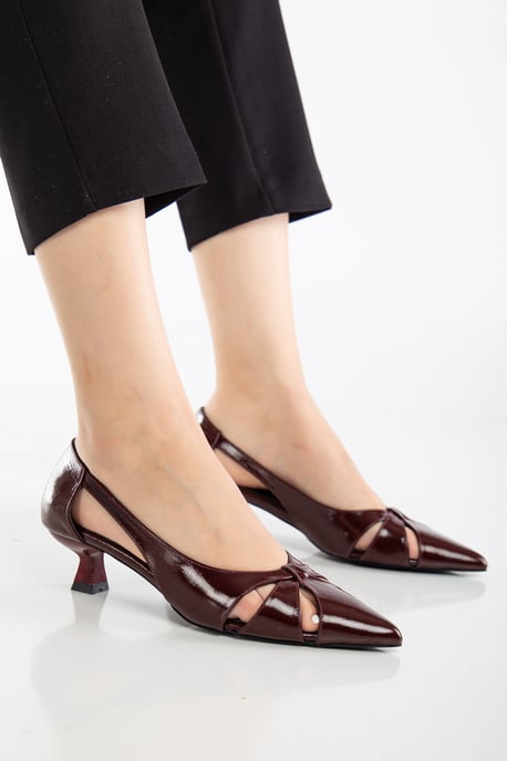 Sidal Kitten Heel Leder-Pumps (Damen) - Image 3
