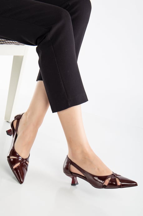 Sidal Kitten Heel Leder-Pumps (Damen) - Image 4