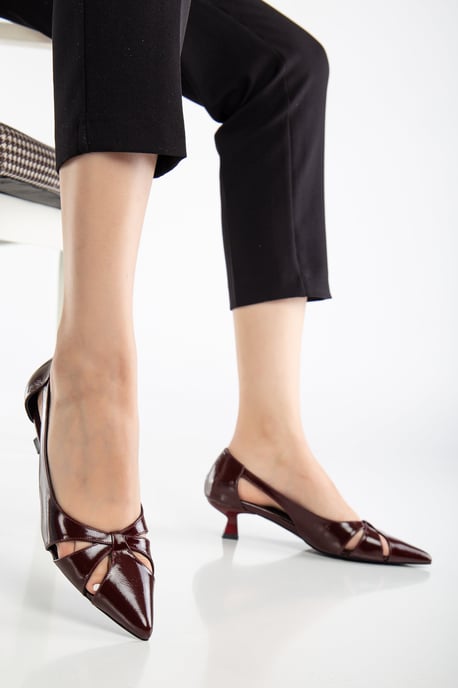 Sidal Kitten Heel Leder-Pumps (Damen) - Image 5
