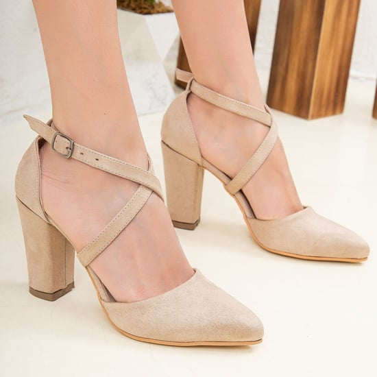 Sina Überkreuz-Absatzschuhe mit Perlen - Image 2