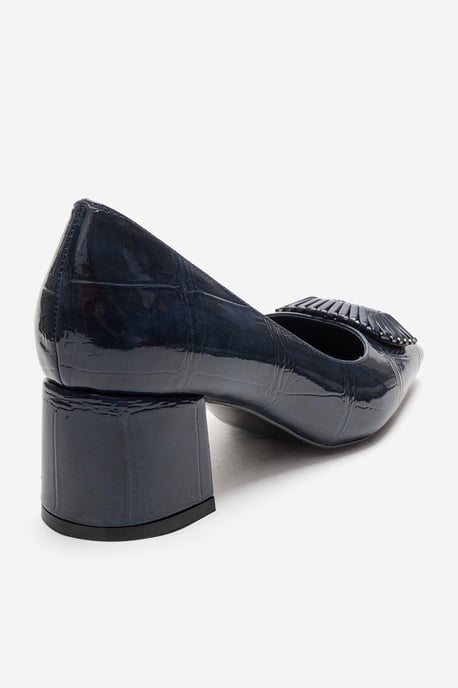 Velora Schnalle Eckige Zehenpartie Blockabsatz Pumps (Damen) - Image 5
