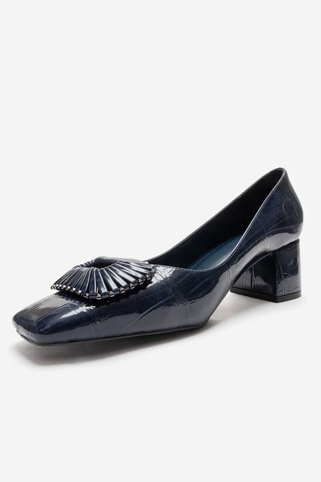 Velora Schnalle Eckige Zehenpartie Blockabsatz Pumps (Damen) - Image 6