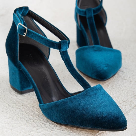 Anicette Samt Mary Jane Absatzschuhe - Image 4