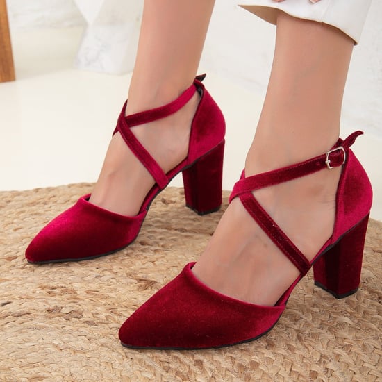 Sina Überkreuz-Absatzschuhe mit Perlen - Image 2