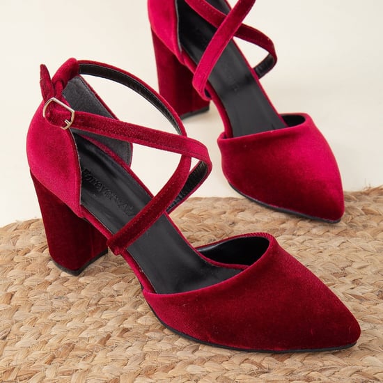 Sina Überkreuz-Absatzschuhe mit Perlen - Image 4