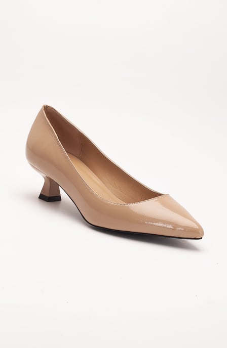 Helly Kitten Heel Leder Stiletto Pumps - Image 1