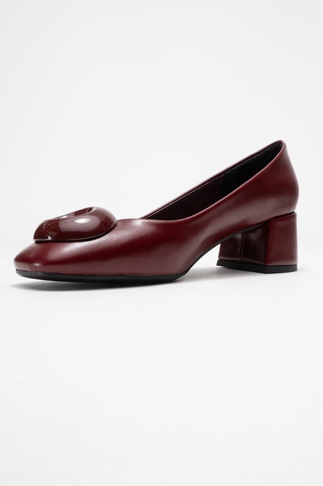 Mila Schnalle Eckige Zehenpartie Blockabsatz Pumps (Damen) - Image 4
