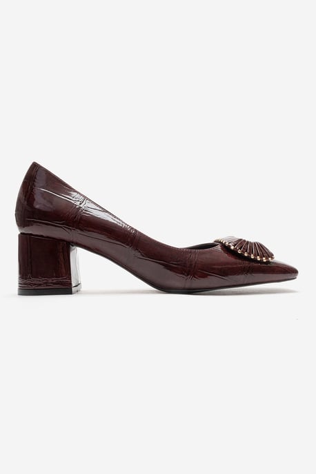 Velora Schnalle Eckige Zehenpartie Blockabsatz Pumps (Damen) - Image 3